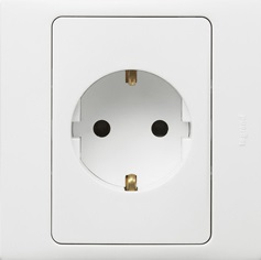 WHITE GERMAN STANDARD SOCKET  
