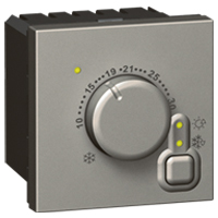 ELECTRONIC ROOM THERM  SQ ALU 