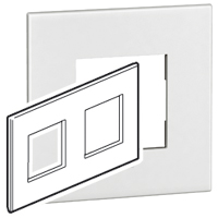 PLATE 2X2M SQ PEARL ALU BS AR