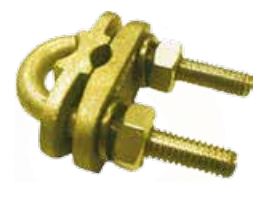 Ground Rod to Cable Clamp, rod Ф 1/2, Cable Size 10 - 25mm² - Copper Alloy